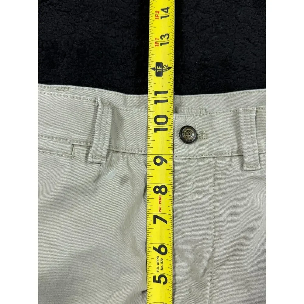 Duck Head Pants Mens 32x32 Khaki Chino Hiking Tan Cotton Causal Outdoor Stretch
